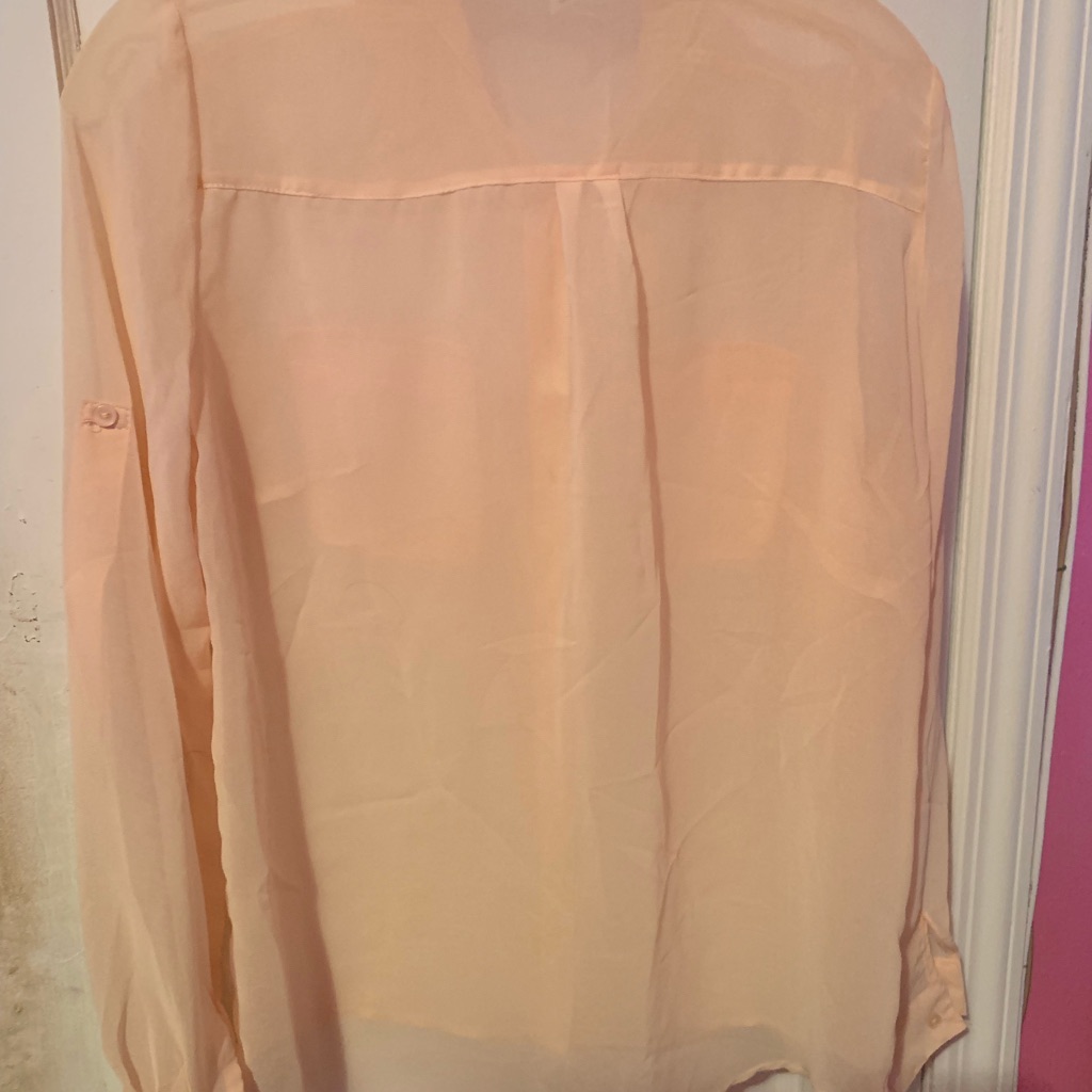 Sheer Button Down Top
